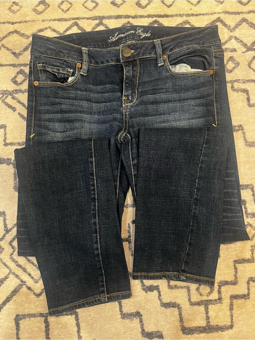 American Eagle Outfitters women’s Dark Indigo Slim Jeans